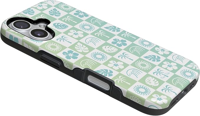 Casely iPhone 17 Case | Coastal Checkers | Pura Vida | Compatible with MagSafe | Bold Protective Design