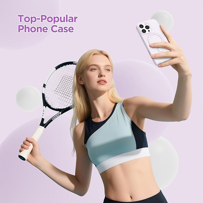 Magnetic Stand for iPhone16 Pro Max Case with Kickstand 【Lab-Certified Protection】【Not Yellowing】【Anti-Fingerprint】 Durable, Enhanced Grip, Slim，Purple， iPhone 16 Pro Max 6.9"