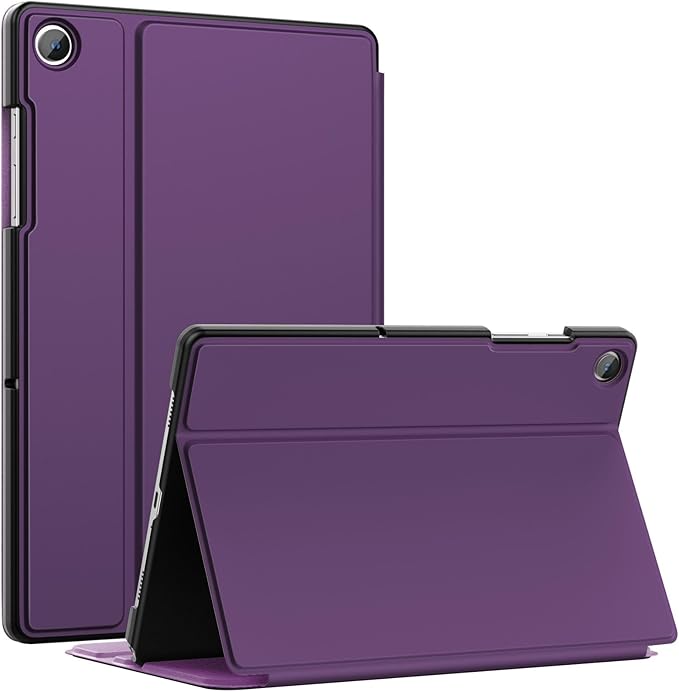 MoKo Case for Samsung Galaxy Tab A9 Plus 11-Inch 2023, Multi-Angle Viewing Slim Hard Back Shell Protective Cover Case with Auto Wake/Sleep for Galaxy Tab A9+ Tablet SM-X210/SM-X216/SM-X218, Purple