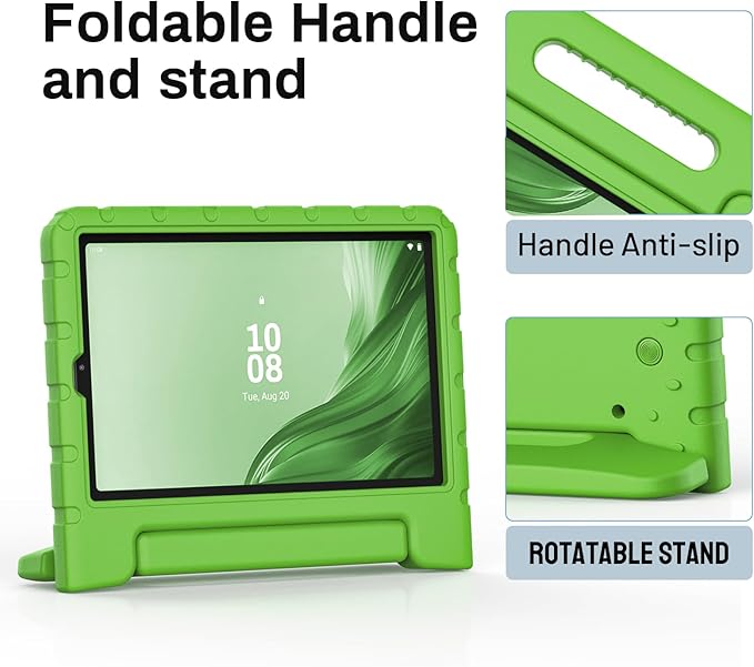 Kids Case for Lenovo Tab M9 2023 9 Inch (TB310FU / TB310XU),Light Weight Shockproof Convertible Handle Stand Kids Case Cover for Lenovo Tab M9 Tablet 9 Inch 2023 (Green)