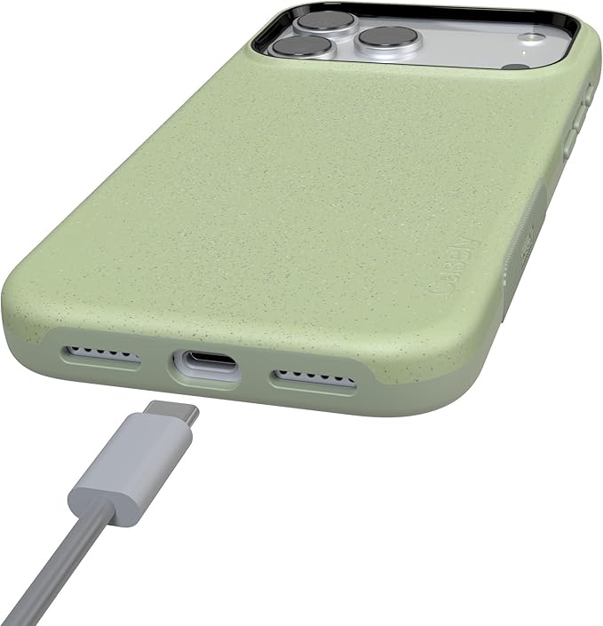 Casely iPhone 17 Pro Case | Kiwi Kiss | Matcha Green Shimmer | Compatible with MagSafe | Bold Protective Design
