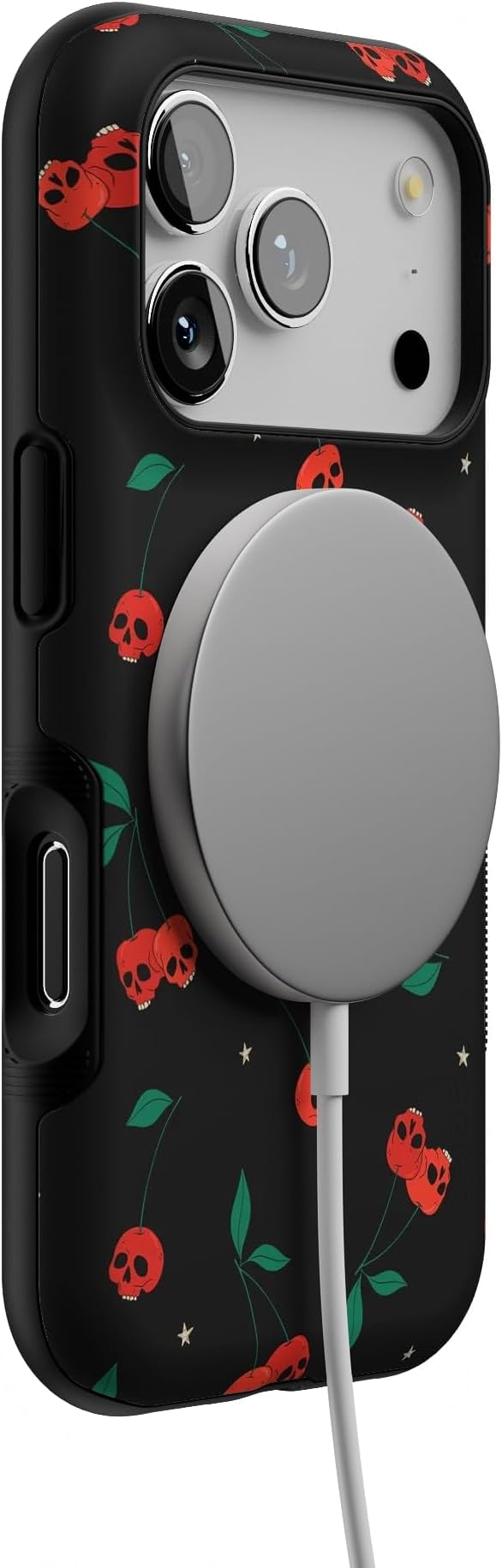 Casely iPhone 17 Pro Case | Sweet Revenge | Cherry Skulls | Bold Protective Design | Compatible with MagSafe