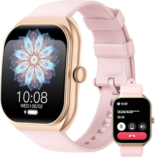 Smart Watch for iOS and Android Phones,2025 HD 2.01" Screen Smart Watches for Women,1ATM Waterproof,112+ Sports Modes Fitness Activity Tracker,Heart Rate Sleep Monitor Steps Calories Counter