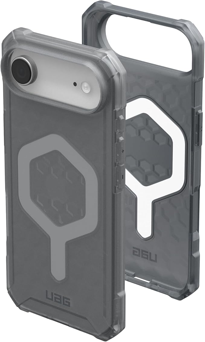 URBAN ARMOR GEAR UAG Designed for iPhone Air Case Essential Armor - Compatible with MagSafe Translucent Military Grade Protective Cover, Ash