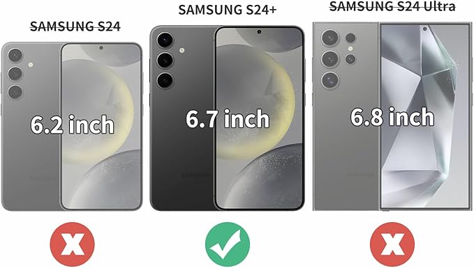 Dinick Black for Samsung Galaxy S24+ Case with Ring Holder Kickstand [with Magnetic] Soft TPU Bumper, Glitter Gold Electroplated Cover Slim Thin Protective Phone Case for Galaxy S24 Plus