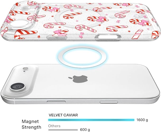 VELVET CAVIAR Case for iPhone 17 Air | Compatible with MagSafe | 10ft Drop Tested | Protective Designer Cases | Peppermint Princess