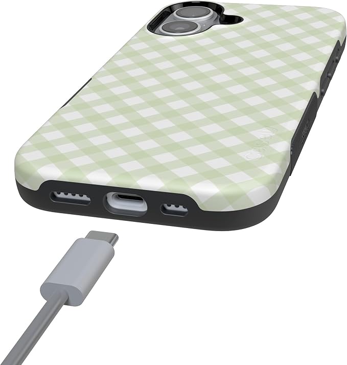 Casely iPhone 17 Case | Mint Lattice | Sunday Best | Compatible with MagSafe | Bold Protective Design
