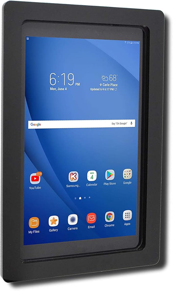 TABcare Security Anti-Theft Acrylic VESA Enclosure for Samsung Galaxy TAB A8 10.5 with Wall Mount Kit (Black, TAB A8 10.5)