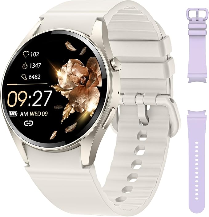 Smart Watch, Bluetooth Smart Watches for Women with Heart Rate/SpO2 Monitor, Sleep Tracker, 110+ Sport Modes Fitness Watch for Women/Men, Smart Watch for Android Phones/iPhones (Make/Answer Calls)