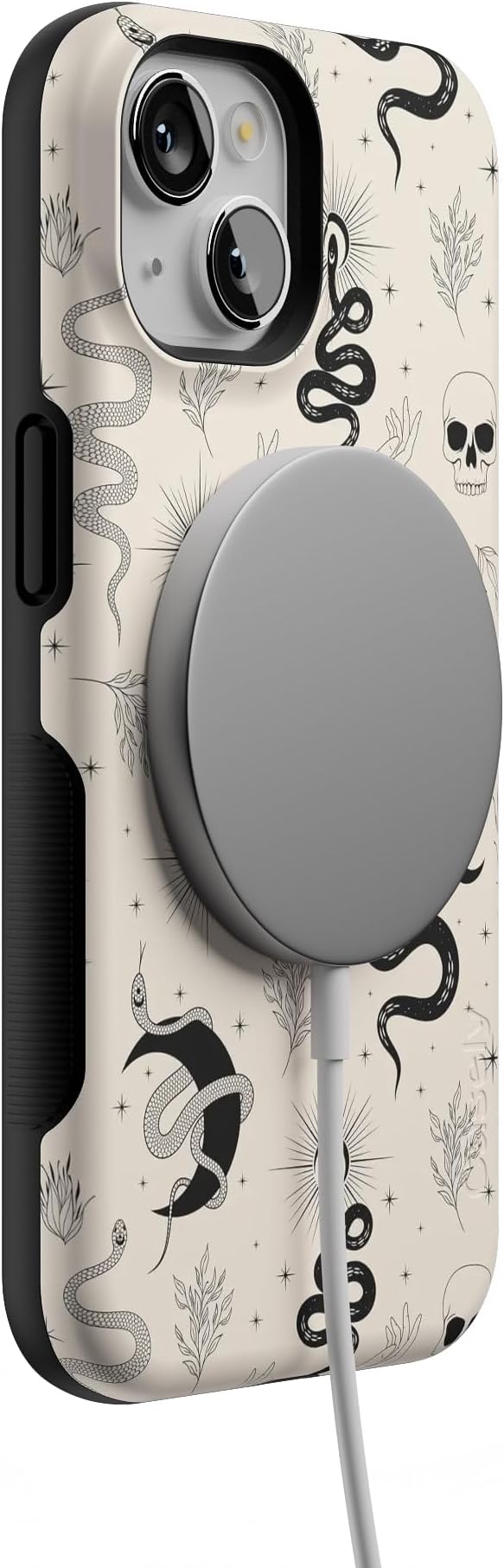 Casely iPhone 14 Case | No Further Explanation | Snakes & Skulls | Compatible with MagSafe | Bold Protective Design