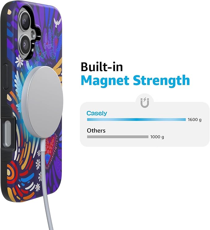 Casely iPhone 17 Case | Viva La Vida | Frida Kahlo Collage | Compatible with MagSafe | Bold Protective Design