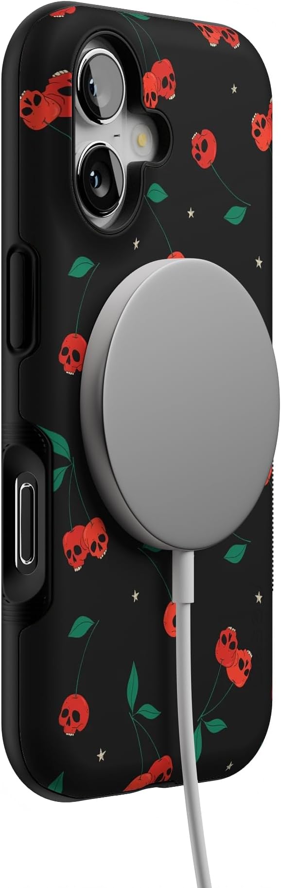 Casely iPhone 17 Case | Sweet Revenge | Cherry Skulls | Bold Protective Design | Compatible with MagSafe