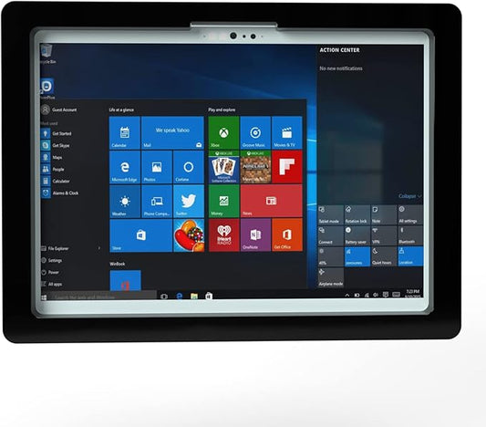 TABcare Anti-Theft Security Acrylic VESA Case for Microsoft Surface Pro 3 4 5 6 7 8 X Go Tablet with Free Wall Mount (Surface Pro X, Black)