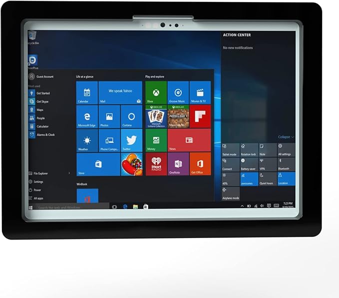 TABcare Anti-Theft Security Acrylic VESA Case for Microsoft Surface Pro 8 2021, Pro 9 2022, Pro 10 2024 with Free Wall Mount (Surface Pro 8/9/10/11, Black)