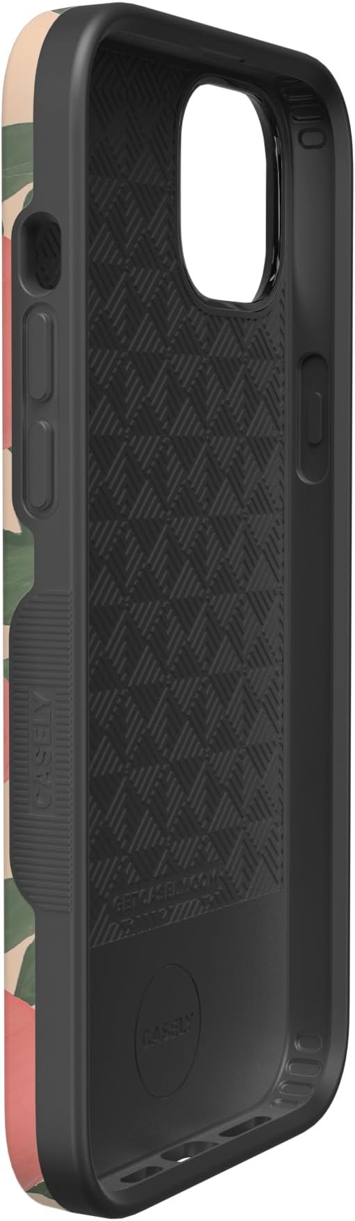 Casely iPhone 14 Case | Feeling Peachy | Blush Vines | Compatible with MagSafe | Bold Protective Design