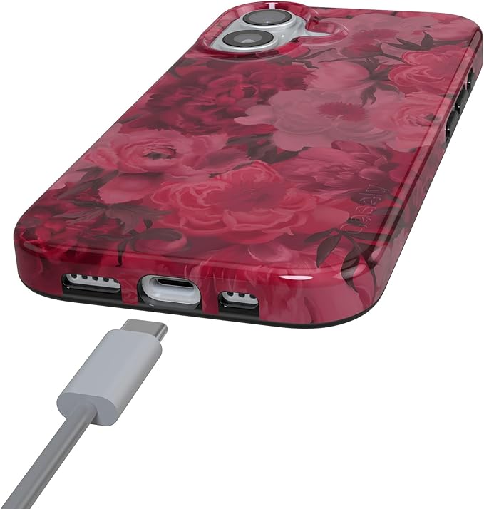 Casely iPhone 17 Case | Romance Novel | Moody Floral | Compatible with MagSafe | Classic Ultra Slim Design