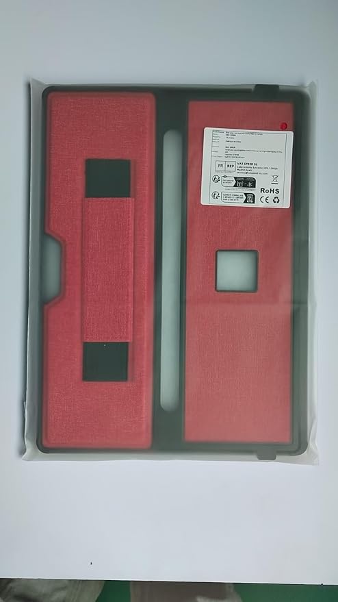 Case fit Microsoft Surface Pro 11/10 /9/8 13-Inch, with Stent Cover, Hand Strap, All-in-one Rugged Case Compatible with Type Cover Keyboards, Red