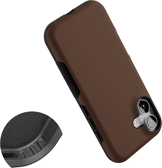 Casely iPhone 17 Case | The Boyfriend Collection | Espresso Brown | Bold Protective Design | Compatible with MagSafe