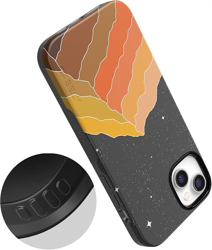 Casely iPhone 14 Case | Night Skies | Mountain Starlight | Compatible with MagSafe | Bold Protective Design