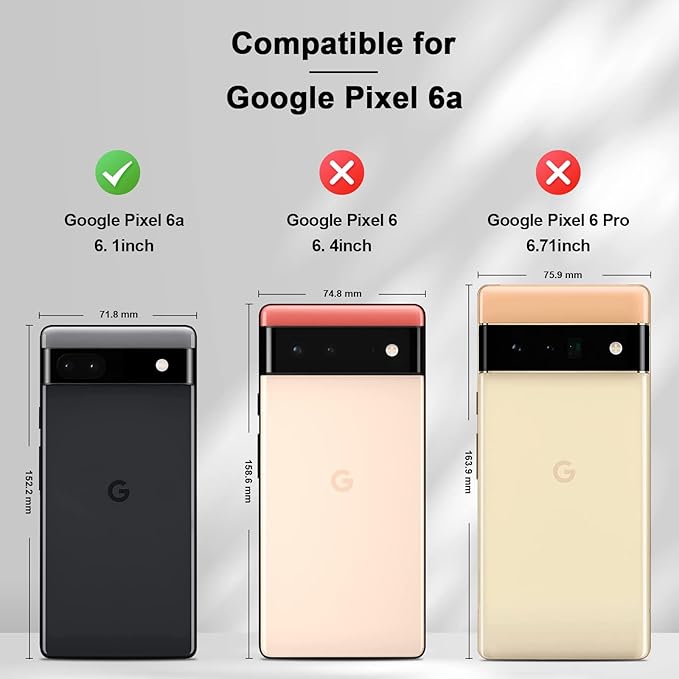 Jasonyu Flip Wallet Case for Google Pixel 6A 5G,Leather Magnetic Folio Cover with Card Holder,Kickstand - TPU Shockproof Durable Protective Phone Case,Black