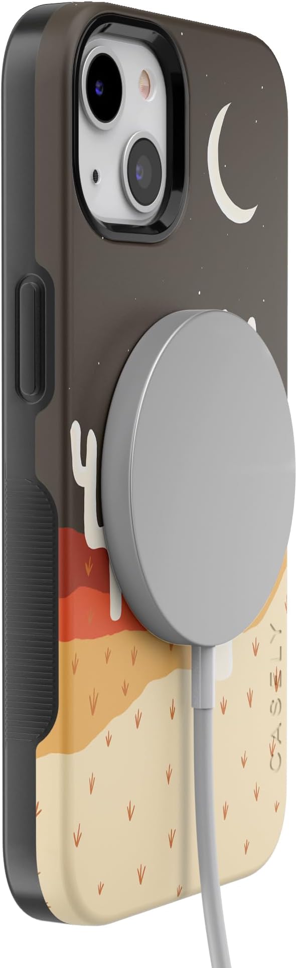 Casely iPhone 14 Case | Desert Nights | Cactus Colorblock | Compatible with MagSafe | Bold Protective Design