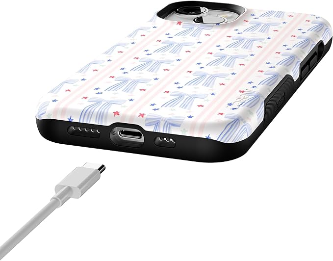 Casely iPhone 14 Case | Summer Bows | Coquette | Compatible with MagSafe | Bold Protective Design