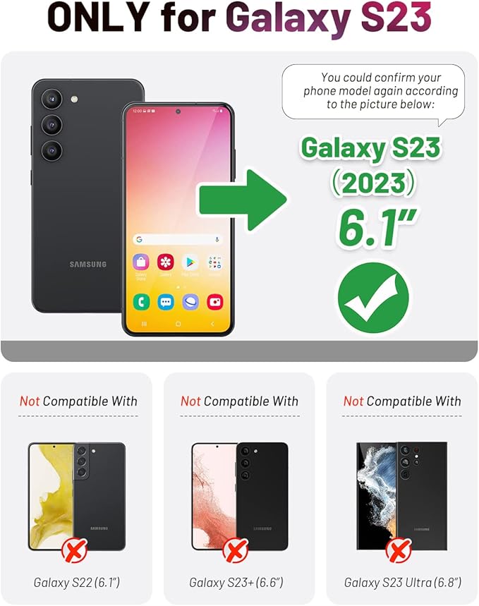 OCASE Compatible with Galaxy S23 5G Wallet Case, PU Leather Flip Folio Case with Card Holders RFID Blocking Kickstand [Shockproof TPU Inner Shell] Phone Cover 6.1 Inch (2023) -Blackish Green