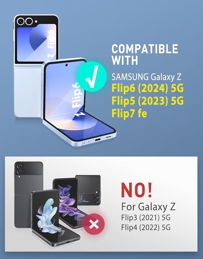 i-Blason for Samsung Galaxy Z Flip 7 FE Case, Z Flip6 Case with Stand, [Built-in Screen Protector] [Hinge Protection] [Belt-Clip], Military Phone Case for Samsung Z Flip 7 FE/6/5, Armorbox, Tigray