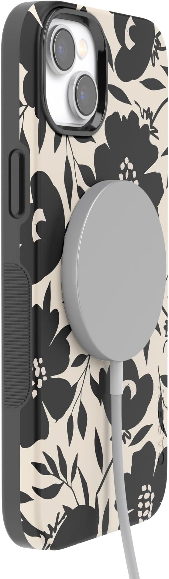 Casely iPhone 14 Case | Dark Fantasy | Contrast Floral | Compatible with MagSafe | Bold Protective Design