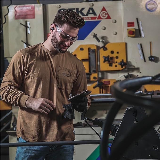 ISOtunes Free 2.0 Bluetooth Hearing Protection Earbuds - 25 dB NRR OSHA Approved Earbuds, Wireless Bluetooth Earplug Headphones for Work