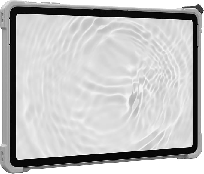 URBAN ARMOR GEAR UAG Designed for Microsoft Surface Pro 1st Edition 12" Case - Rugged Protective Cover with Multi-Angle Kickstand Pen Holder Hand Strap & Shoulder Strap, Plasma Healthcare White/Grey