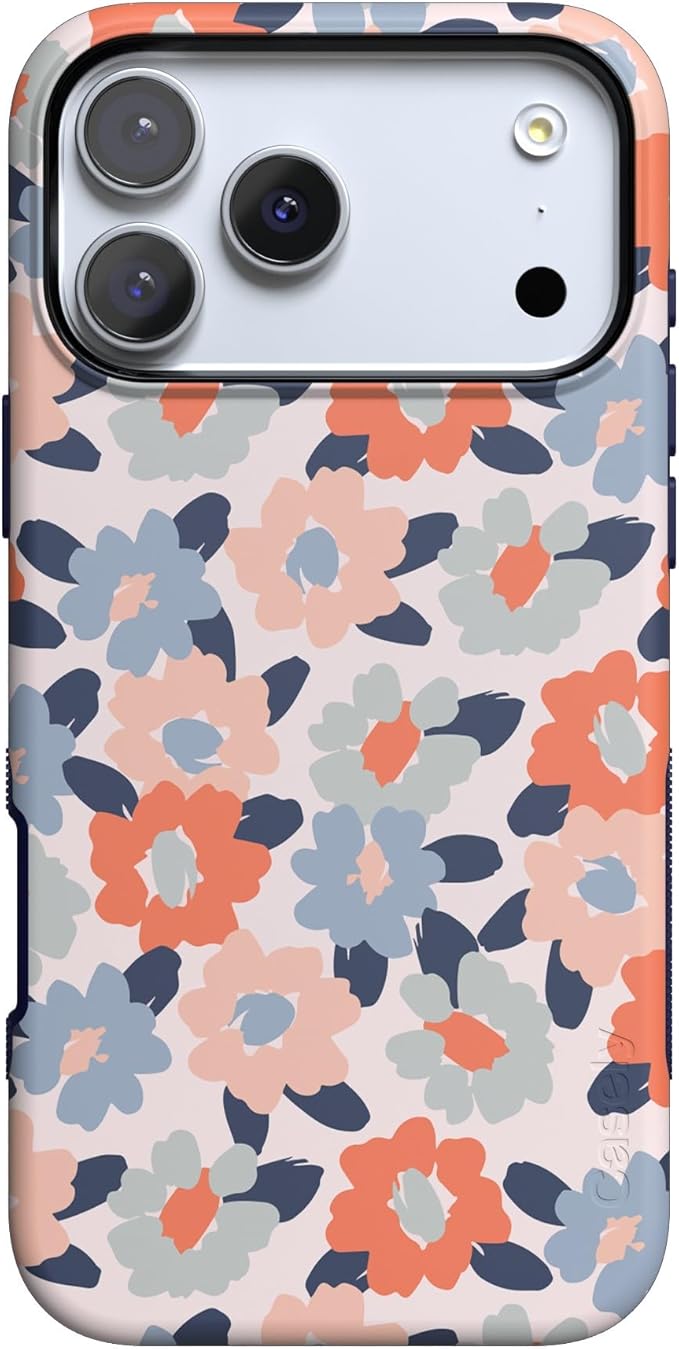Casely iPhone 17 Pro Case | Field of Flowers | Pastel Floral | Compatible with MagSafe | Bold Protective Design