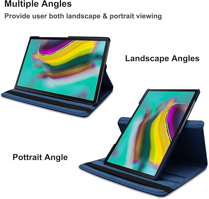 Case for Samsung Galaxy Tab A9+/A9 Plus 11'' 2023 (SM-X210/X216/X218), 360 Degree Rotating Stand Case Smart Protective Cover, with Stylus Pen,Screen Film (Blue)