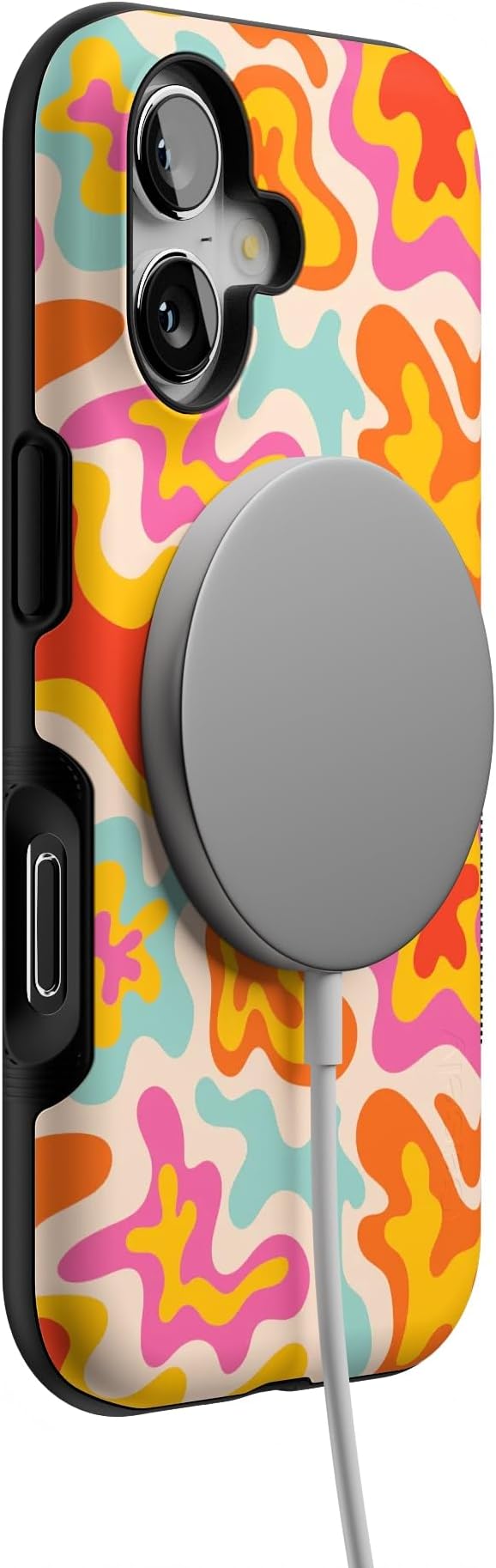 Casely iPhone 17 Case | Tropical Color Splash | Abstract Retro | Bold Protective Design | Compatible with MagSafe