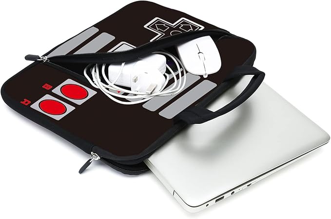 11.6" 12.2 inches Laptop sleeve Chromebook Case Ultrabook Case Notebook Sleeve Tablet Case Neoprene Handle Sleeve for Kids Men Women, Two pockets Fit Apple MacBook Air Samsung Acer HP DELL (Games-3)