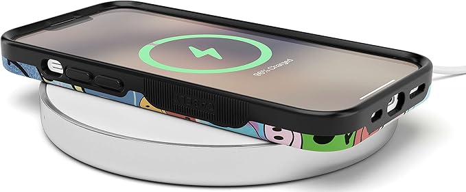 Casely iPhone 14 Case | All Smiles | Smiley Face Sticker | Compatible with MagSafe | Bold Protective Design