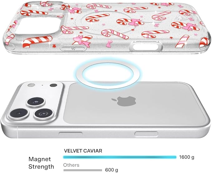 VELVET CAVIAR Case for iPhone 17 Pro Max | Compatible with MagSafe | 10ft Drop Tested | Protective Designer Cases | Peppermint Princess