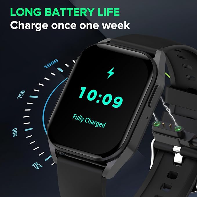 BRIBEJAT Smart Watch (Dial/Answer Call) 38mm 110+ Sports Modes Fitness Tracker with Pedometer SpO2/Heart Rate/Sleep Monitor Compatible with iPhone Samsung Android Phone, Gray