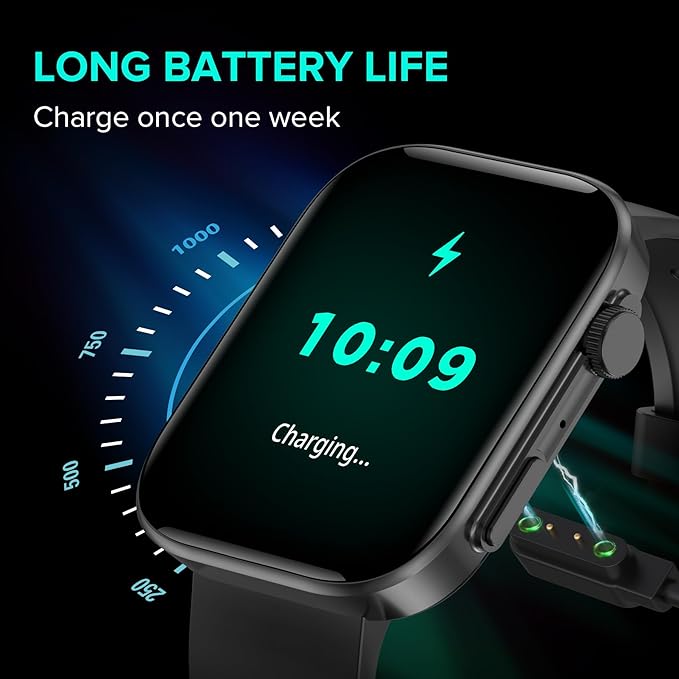 BRIBEJAT Smart Watch for Men Women (Make/Answer Call), HD 2.01'' Smartwatch IP68 Waterproof, Fitness Tracker Pedometer SpO2/Heart Rate/Sleep Monitor, Compatible with iPhone Samsung iOS Android Phone