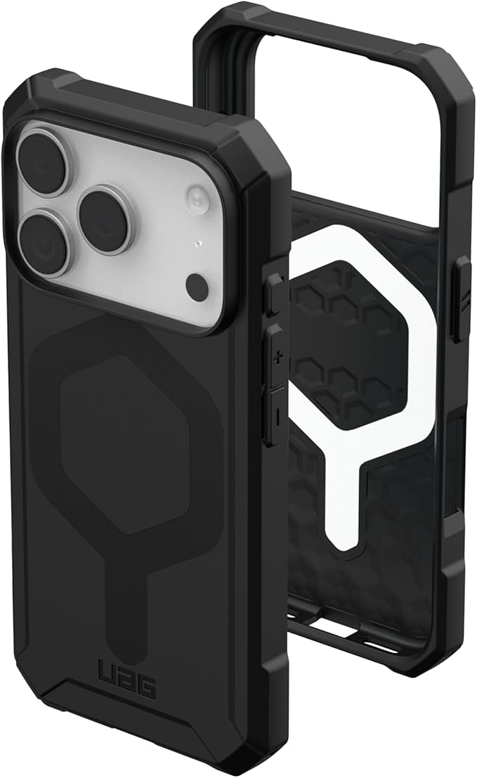 URBAN ARMOR GEAR UAG Designed for iPhone 17 Pro Case Essential Armor - Compatible with MagSafe Military Grade Protective Cover, Black