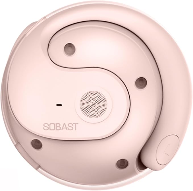 Open Ear Wireless Hanging Earbuds, Ideal for Workout, Non - in - Ear Design with Wireless Connectivity, Sports - Oriented with Ultra - Long Battery Life, Spherical Shape, Pink