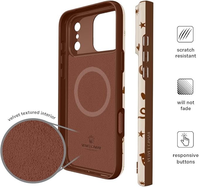 VELVET CAVIAR Case for iPhone 17 Pro Max | Compatible with MagSafe | 10ft Drop Tested | Protective Designer Cases | Western Rodeo Drive