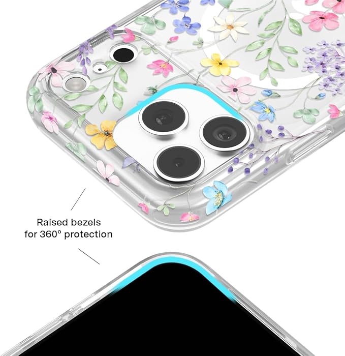 VELVET CAVIAR Case for iPhone 17 Pro Max | Compatible with MagSafe | 10ft Drop Tested | Cute Girly Protective Designer Cases for Women | Enchanted Floral Wildflowers