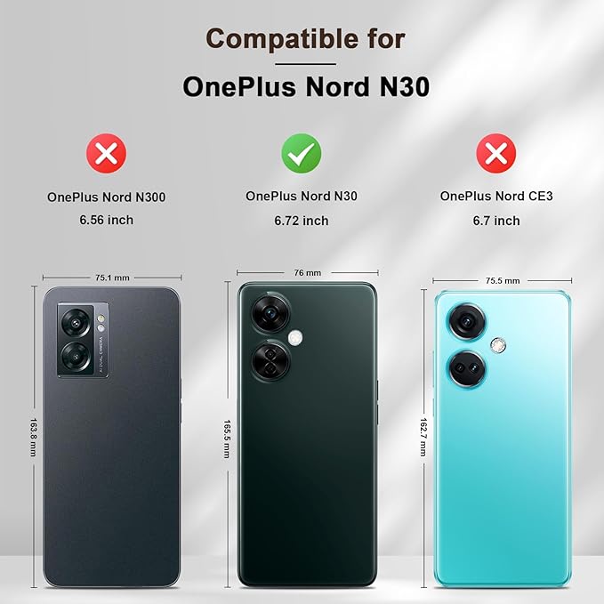 Jasonyu Flip Wallet Case for OnePlus Nord N30 5G,Leather Magnetic Folio Cover with Card Holder,Kickstand - TPU Shockproof Durable Protective Phone Case,Brown