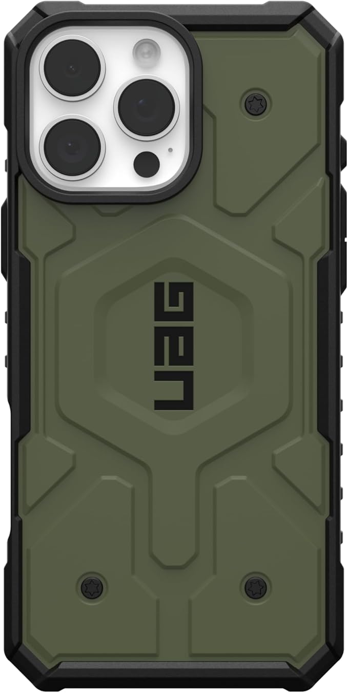 URBAN ARMOR GEAR UAG Designed for iPhone 16 Pro Max Case 6.9" Pathfinder - Compatible with MagSafe Charging Rugged Shockproof Anti-Slip Military Grade Protective Cover, Olive Drab