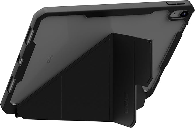 URBAN ARMOR GEAR UAG Designed for iPad 11" A16 11th Gen 2025, 10.9" 10th Gen 2022 Case A3354 A3355 - Auto Wake/Sleep Folio Cover Multi-Angle Adjustable Stand Pencil Holder, Essential Armor Ice/Black