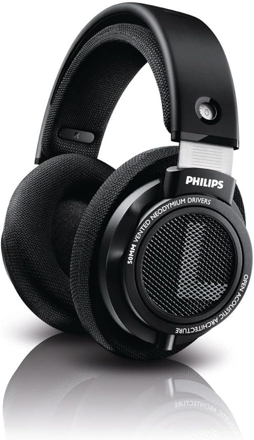 Philips Audio SHP9500 HiFi Precision Stereo Over-Ear Headphones (Black)