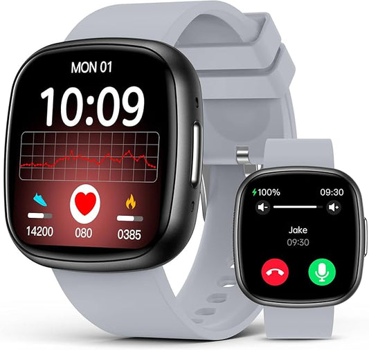 Smart Watch for Men Women, 24/7 Heart Rate/Spo2/HRV Monitor,1.72" Super Retina HD Display Fitness Watch with Sleep Monitor,135 Sports Modes Fitness Tracker, IP68 Waterproof Compatible Android and iOS