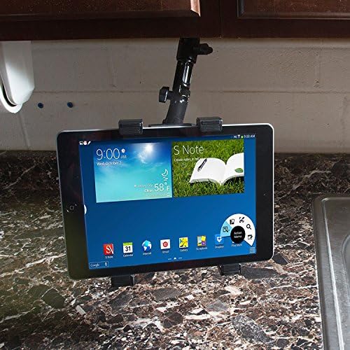 iBolt TabDock FixedPro 360 -Heavy Duty Metal 8" Multi-Angle Drill Base Mount for All 7" - 10" Tablets (iPad, Nexus, Samsung Tab) for Desks, Tables, Countertops : Great for Homes, Businesses, etc.