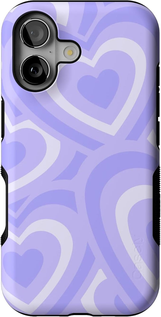 Casely iPhone 17 Case | Love Song | Lavender Heart | Bold Protective Design | Compatible with MagSafe